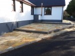 Layered patio in natural stone by  GM Hard Landscapes, Donegal, Ireland