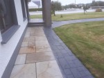 Path in natural stone laid by  GM Hard Landscapes, Donegal, Ireland