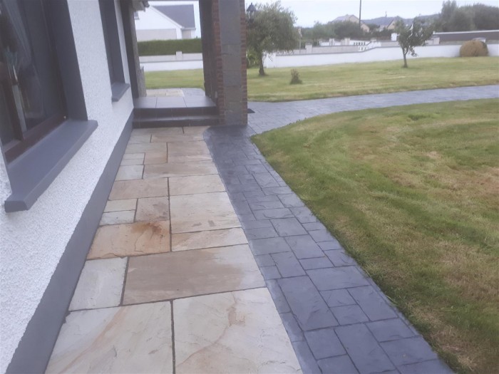 Natural stone pathway by  GM Hard Landscapes, Donegal, Ireland
