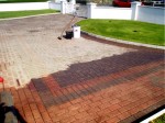 Driveway during sealing process by GM Hard Landscapes, Donegal, Ireland