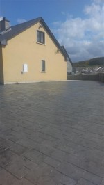 Driveway in pattern imprinted concrete by GM Hard Landscapes, County Donegal, Ireland